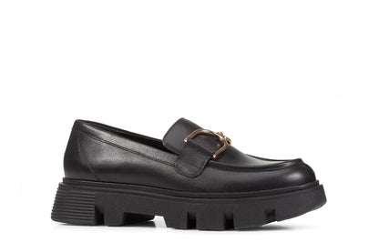 GEOX Mocassini Vilde vitello Black