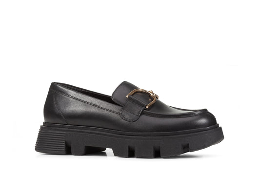 GEOX Mocassini Vilde vitello Black