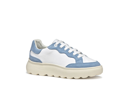 GEOX Sneakers Spherica White Lt Blue