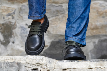 BUENO Scarpa stringata Nera