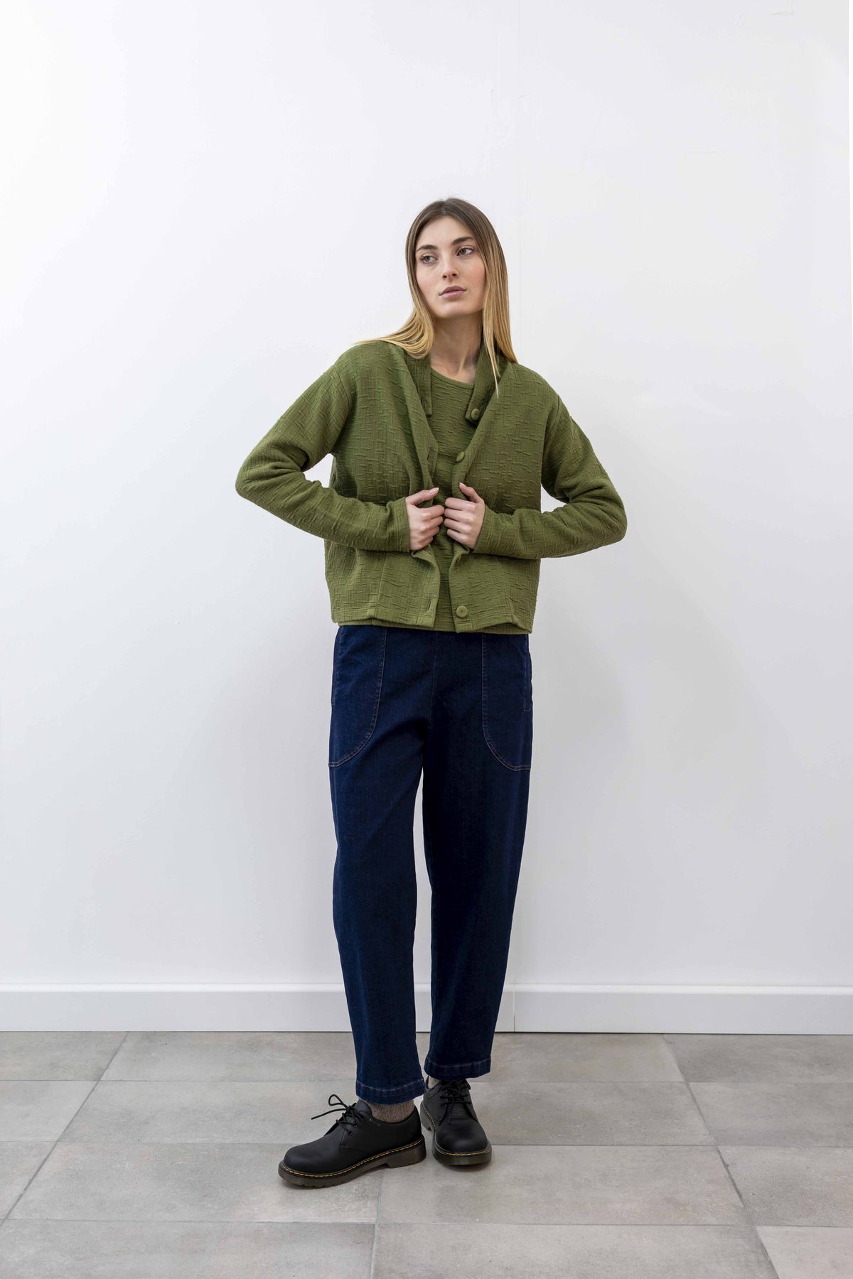 thiPo Jeans tascone Filetto Blu