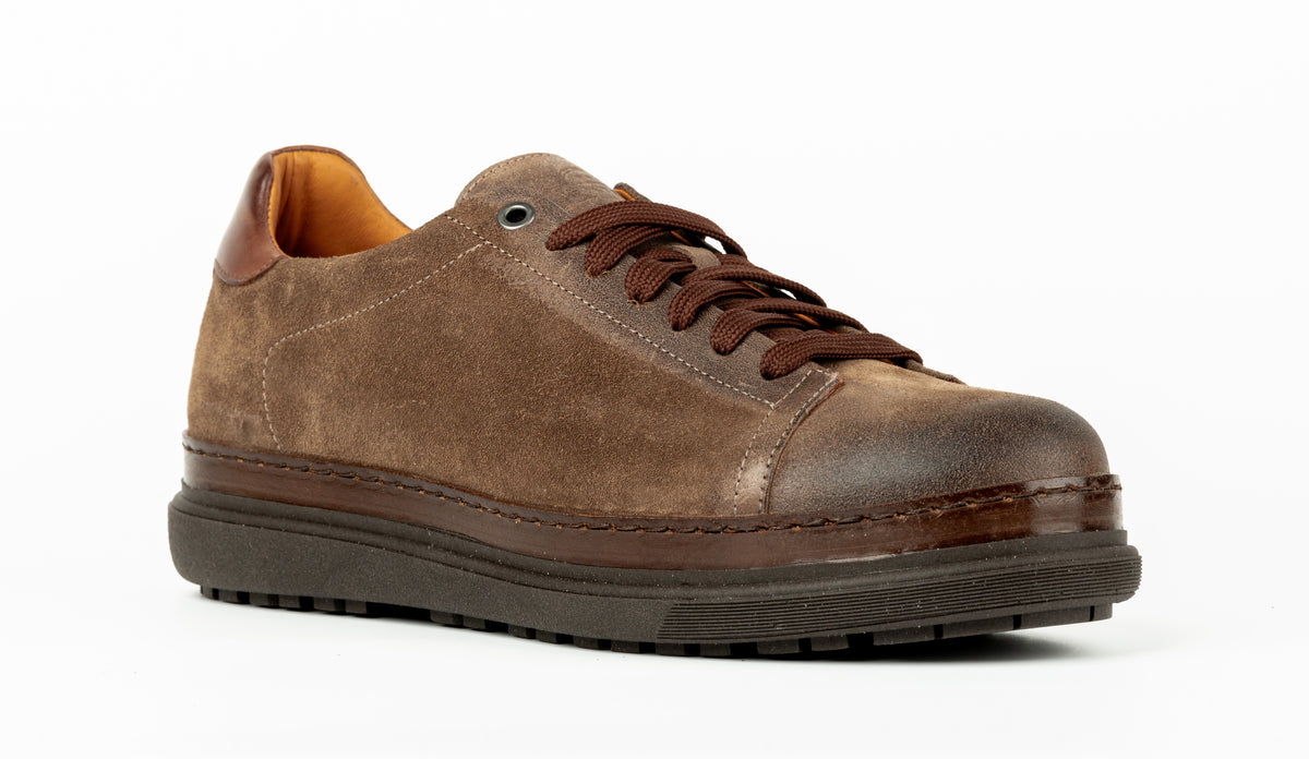 EXTON Scarpa anticato Tabacco
