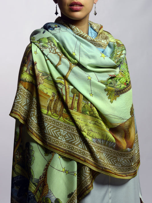 INNBAMBOO Foulard Sudafrica cm.120x200