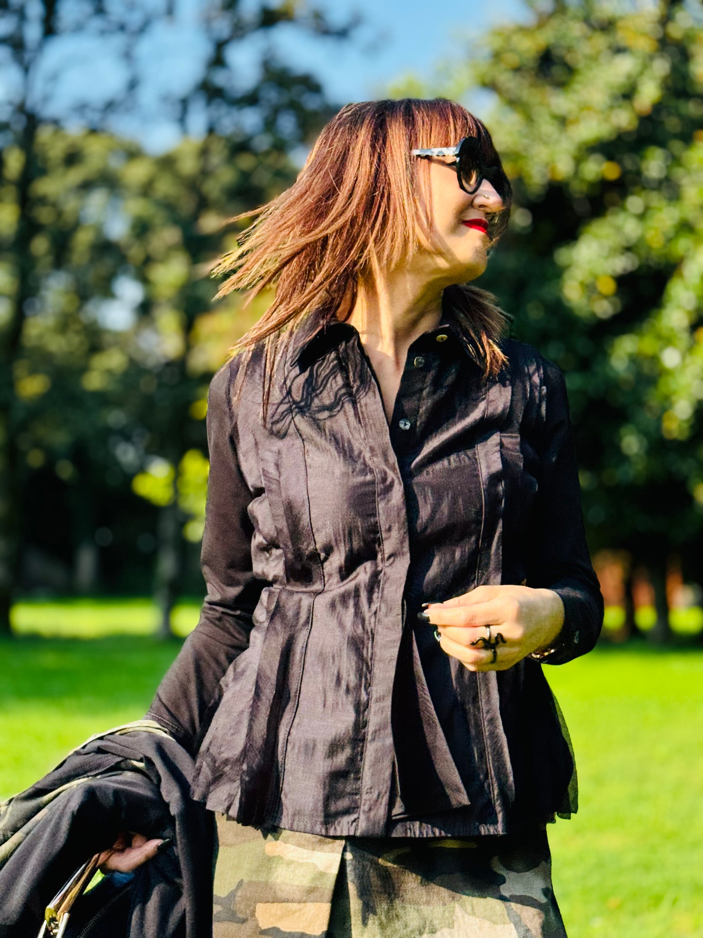 TADASHI Camicia striscie vers.Nera