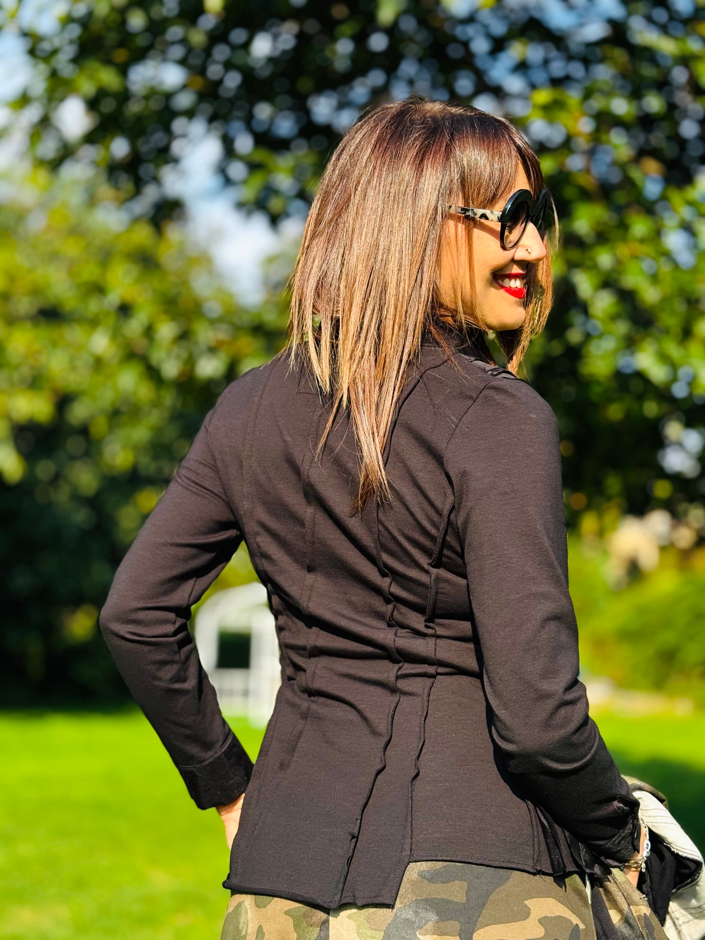 TADASHI Camicia striscie vers.Nera