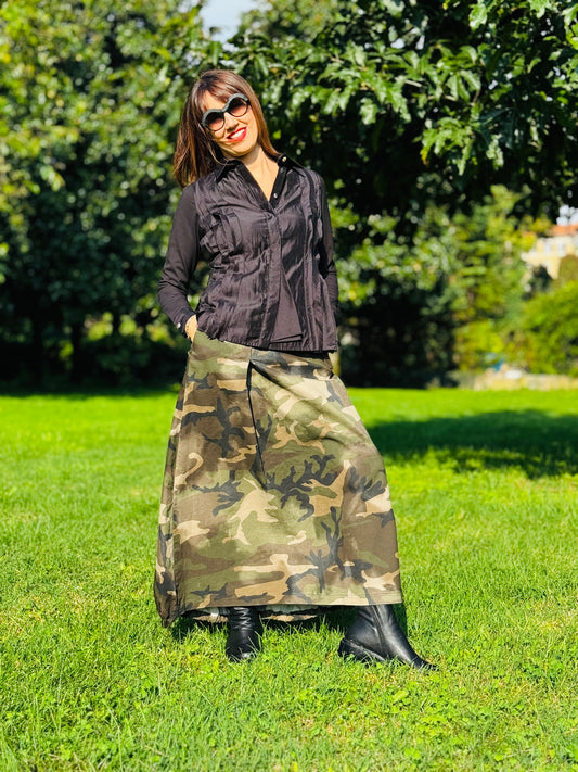 TADASHI Gonna mimetica