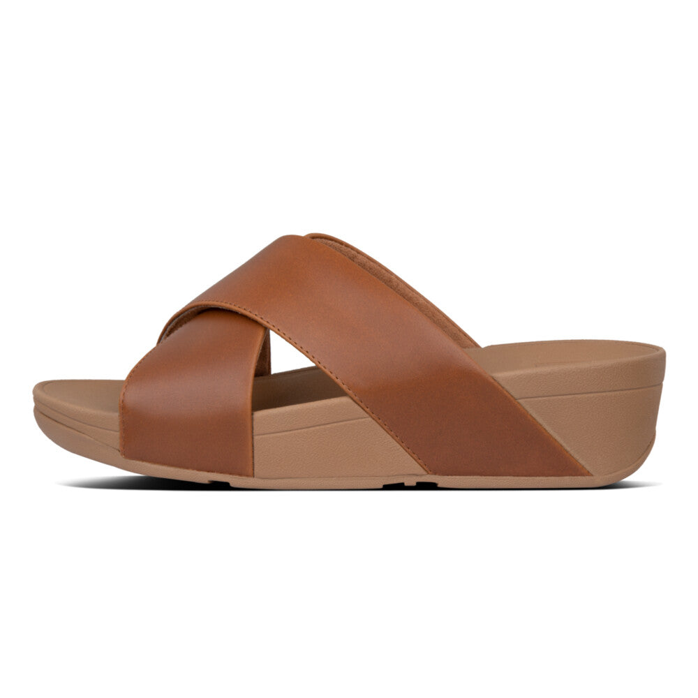 FitFlop Lulu Cross slide Light tan
