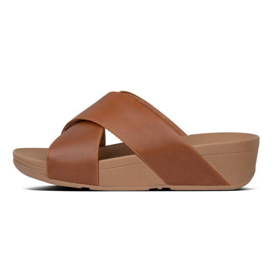 FitFlop Lulu Cross slide Light tan