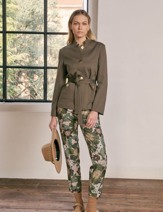 THE ABITO Pantalone New York Dove Flower