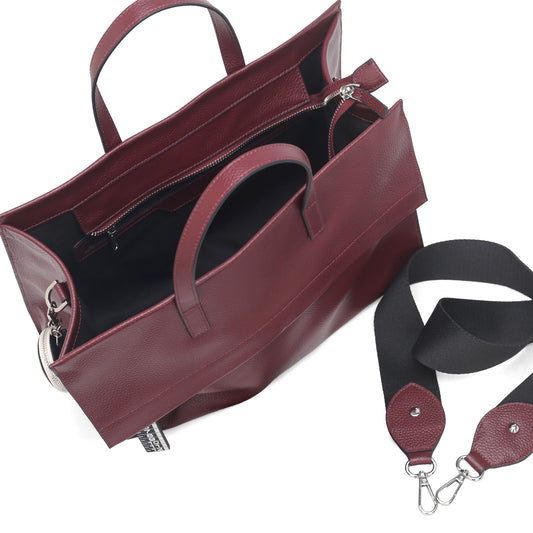 LA METRO BAG Handbag grande Bordeaux