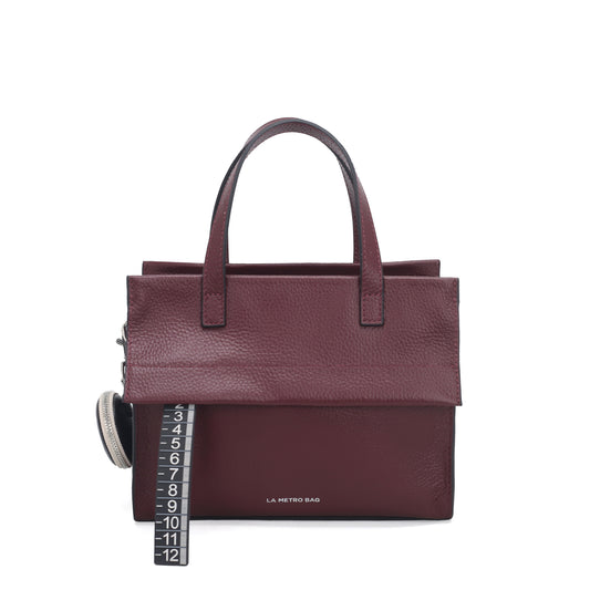 LA METRO BAG  Handbag piccola Bordeaux