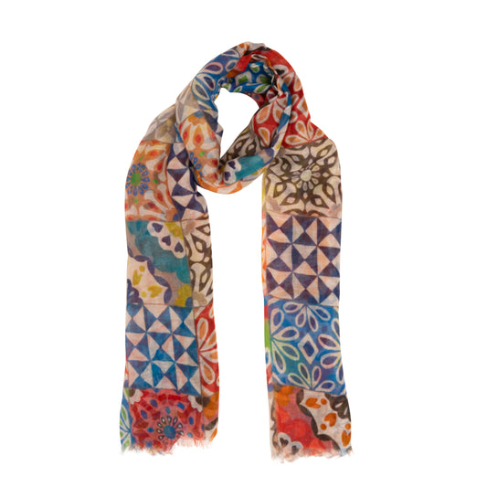 La Favola foulard Mosaico cm.70x190
