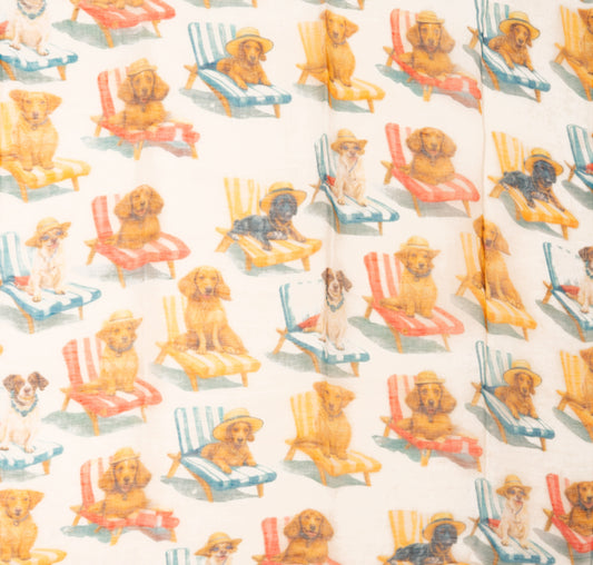 La Favola foulard Cani cm.70x190