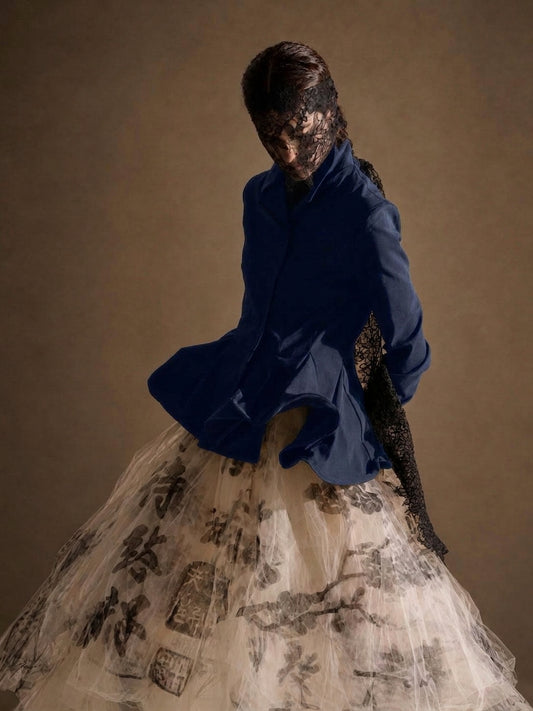 TADASHI Giacca Blu c/ferretto