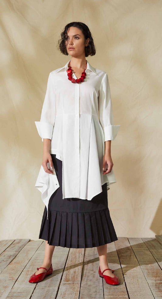 VICTORIA C Camicia lunga latte
