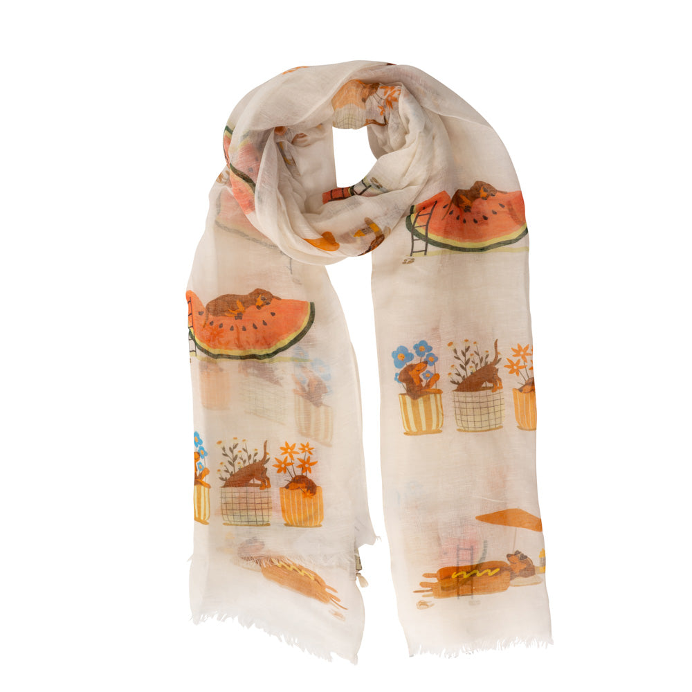 LaFavolacontinua Foulard Bassotti mare cm.190x70