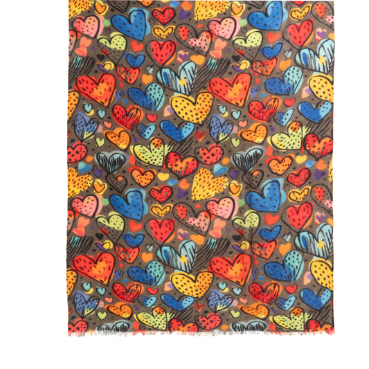La Favola Sciarpa Corazon cm.70x190