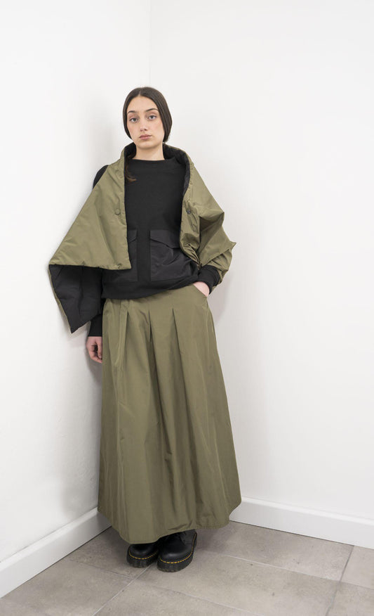 thiPo Stola revers.Militare Nero
