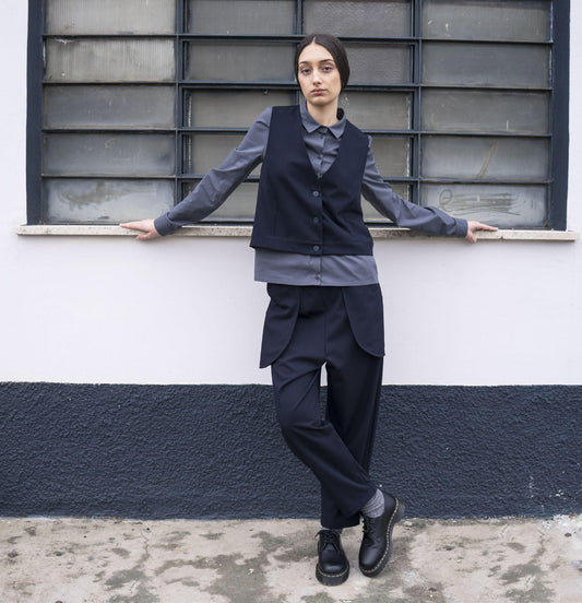 thiPo Gilet Uomo Blu