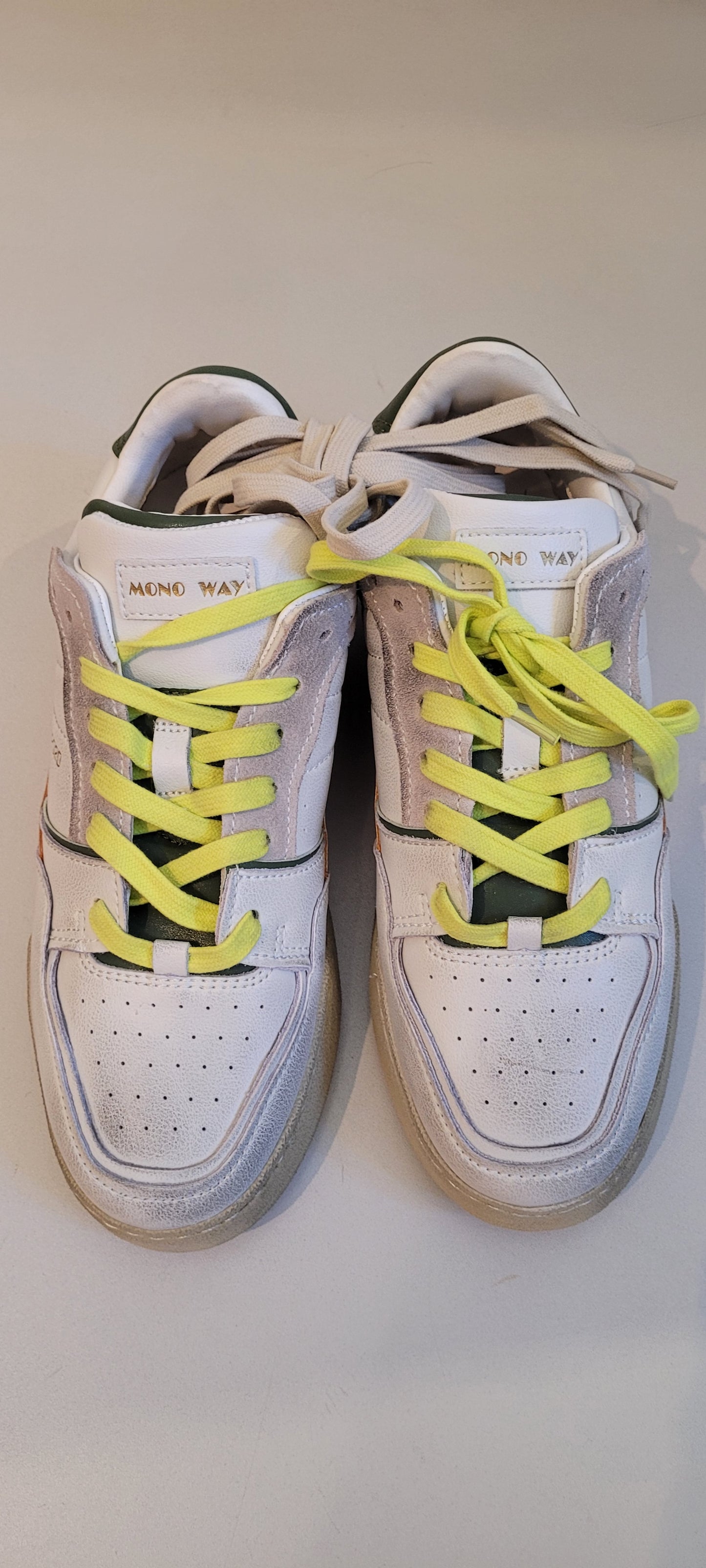 MONO WAY Sneakers bianca gialla arancio