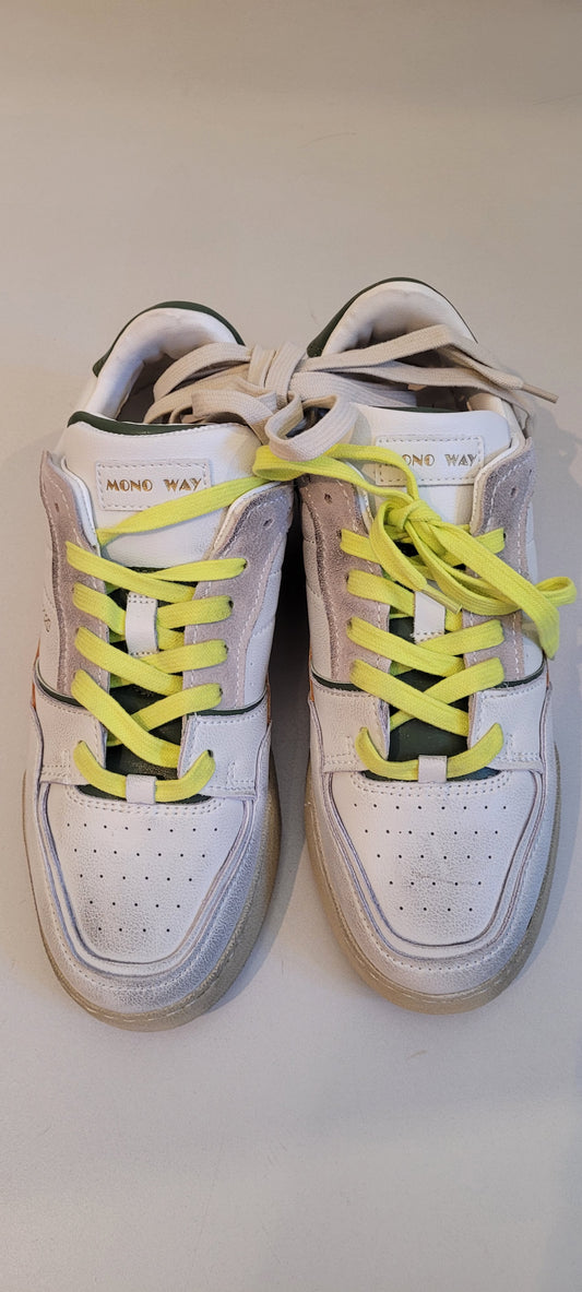 MONO WAY Sneakers bianca gialla arancio