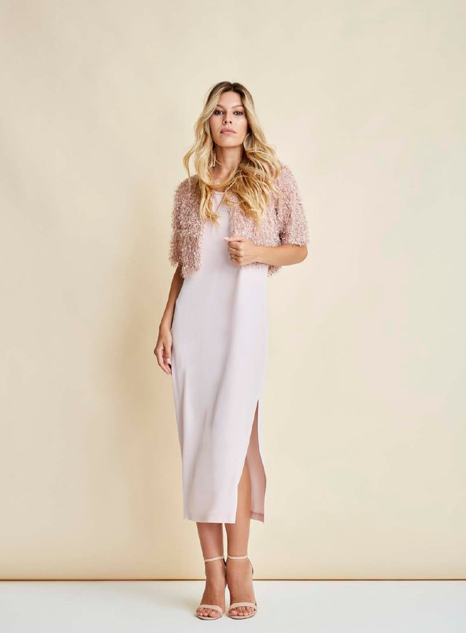 FLIRT Coprispalle tessuto piume Rosa