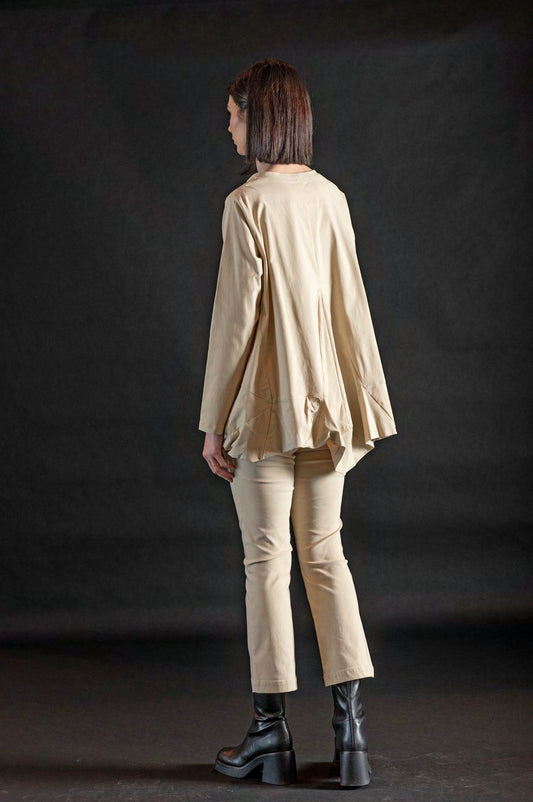 MANESERA Pantalone trombetta col.Kasha