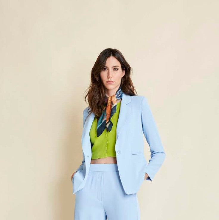 FLIRT Giacca crepe Azzurro