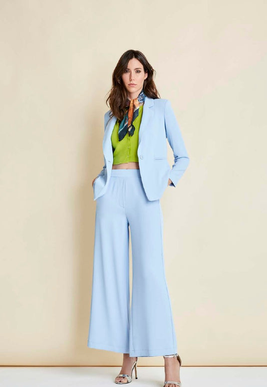 FLIRT Pantalone ampio crepe Azzurro