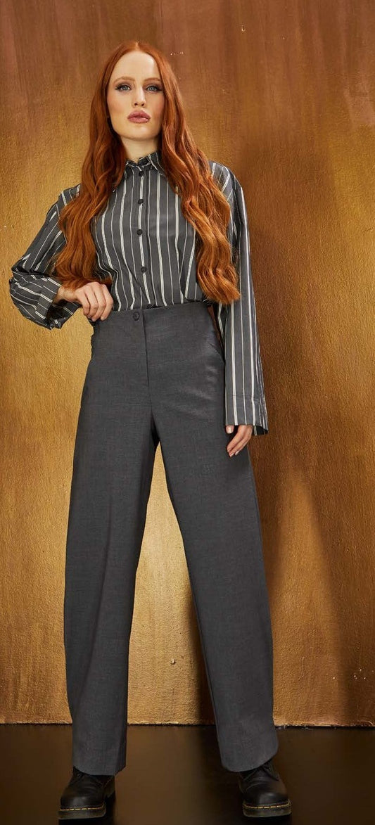VICTORIA C Pantalone elast.Piombo