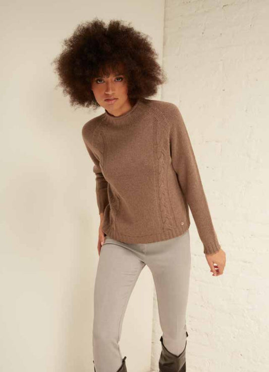 FLIRT Maglia trecce misto lana