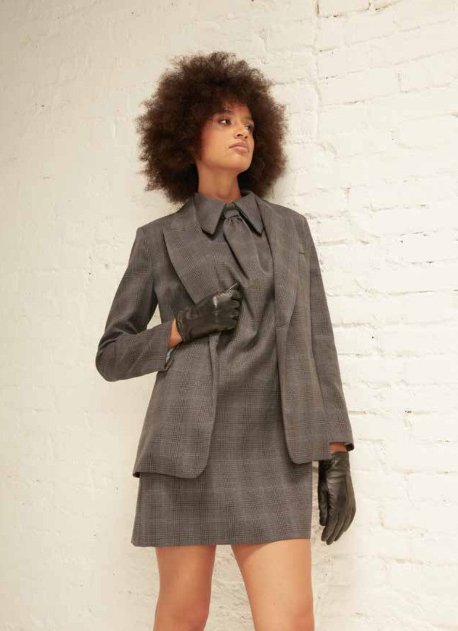 FLIRT Abito senza maniche tessuto micro check